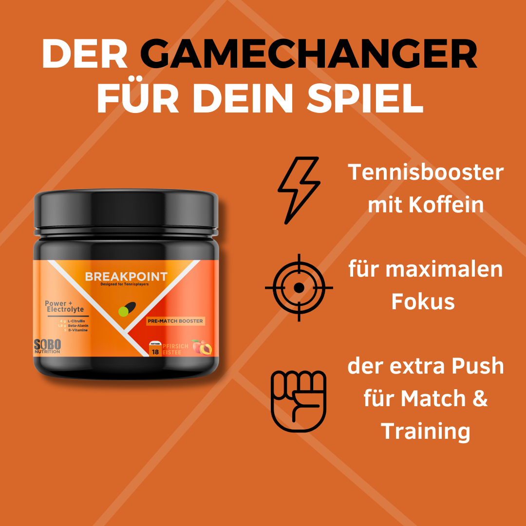Breakpoint PRE-MATCH Tennis Booster Pfirsich-Eistee